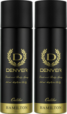 

Denver Caliber Combo Deodorant Spray - For Men(400 ml, Pack of 2)