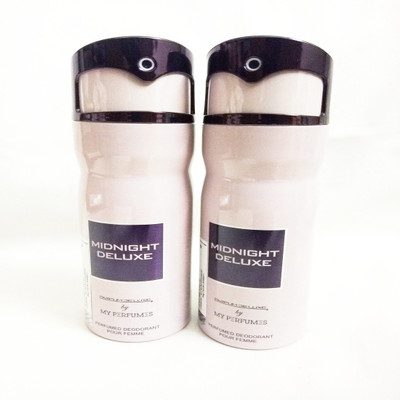 

PARFUMDELUXE MIDNIGHT DELUXE Deodorant Spray - For Women(400 ml, Pack of 2)