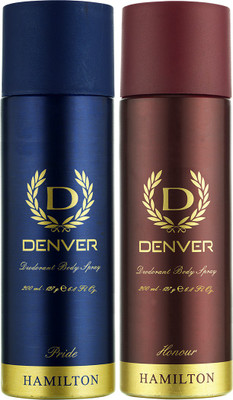 

Denver Pride & Honour Combo Deodorant Spray - For Men(400 ml, Pack of 2)