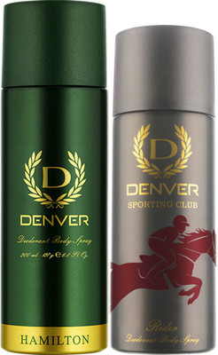 

Denver Hamilton and Rider Deo Combo Deodorant Spray - For Men(365 ml, Pack of 2)