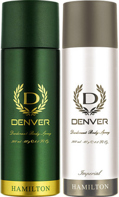 

Denver Hamilton and Imperial Combo Deodorant Spray - For Men(400 ml, Pack of 2)