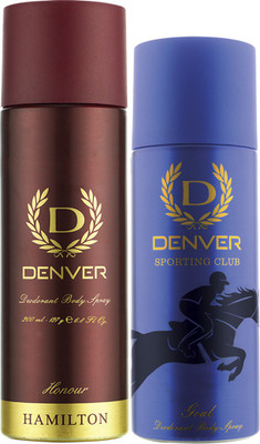 

Denver Hamilton and Goal Combo Deodorant Spray - For Men(365 ml, Pack of 2)