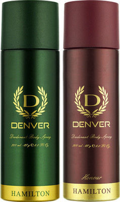

Denver Hamilton & Honour Combo Deodorant Spray - For Men(400 ml, Pack of 2)