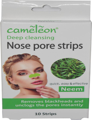 

Cameleon Professional Range Nose Strips for Woman | Nose | Remove blackheads | with Neem Flavor Nose Strips (20 g)(12 ml)