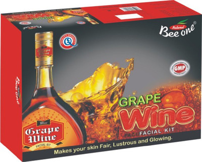 

BEEONE GRAPE WINE FACIAL KIT 312 GM(MAKE YOUR SKIN FAIR,LUSTROUS AND GLOWING) 312 g