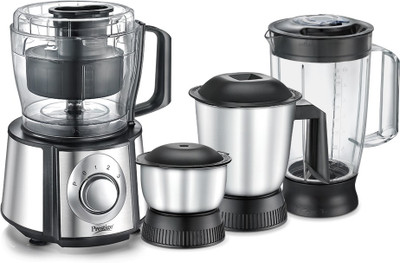 

Prestige Partner 1000 W Food Processor(Black and Silver)
