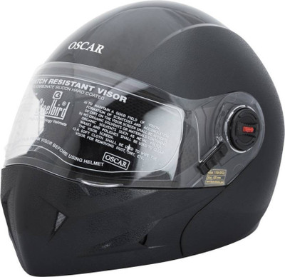 

Steelbird 41 Oscar Glossy Motorbike Helmet(Black