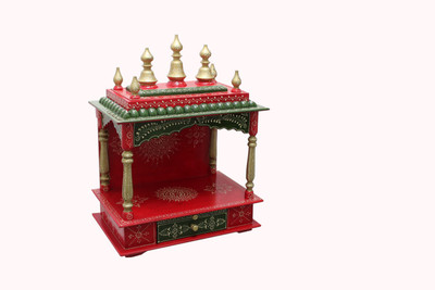 

Glorious_M Wooden Temple Home Temple Pooja Mandir Mandapam Temple Wooden Home Temple(Height: 61 cm)