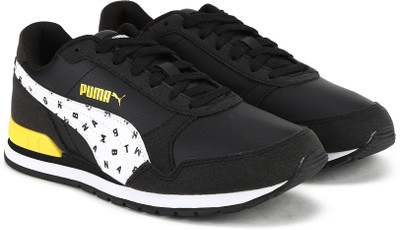 

Puma Boys & Girls Lace Sneakers(Black, White