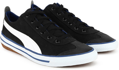 

Puma Boys & Girls Lace Sneakers(Black, White