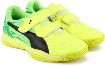 

Puma Boys & Girls Lace Running Shoes(Yellow, Black
