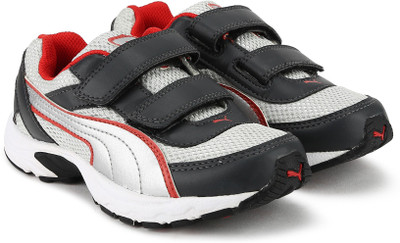 

Puma Boys & Girls Velcro Running Shoes(Multicolor, Silver