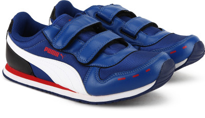 Puma Boys & Girls Velcro Sneakers(Blue, White