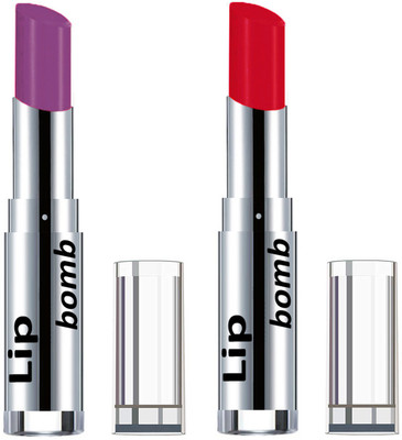 

Color Fever Light Weight New And High Quality Matte Indian Creamy Lipsticks (Pack Of 2 Pcs)02-23(Wine Shine, Red)