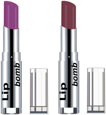 

Color Fever Light Weight New And High Quality Matte Indian Creamy Lipsticks (Pack Of 2 Pcs)02-03(Wine Shine, Brown Dark)