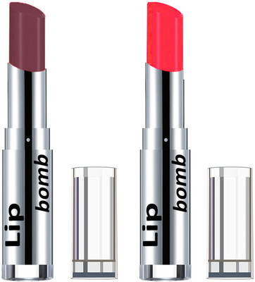 

Color Fever Light Weight New And High Quality Matte Indian Creamy Lipsticks (Pack Of 2 Pcs)03-30(Brown Dark, Neon Orange)