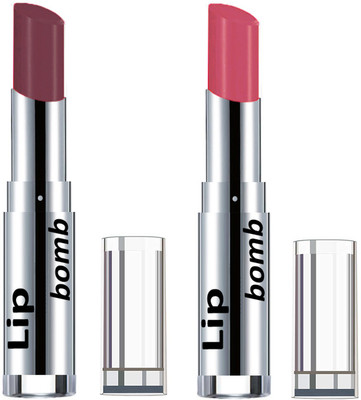 

Color Fever Light Weight New And High Quality Matte Indian Creamy Lipsticks (Pack Of 2 Pcs)03-09(Brown Dark, Peach)