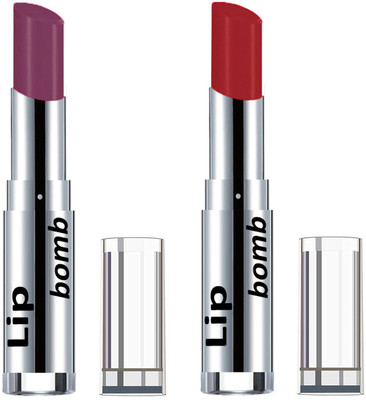 

Color Fever Light Weight New And High Quality Matte Indian Creamy Lipsticks (Pack Of 2 Pcs)04-21(Wine Shine, Maroon)
