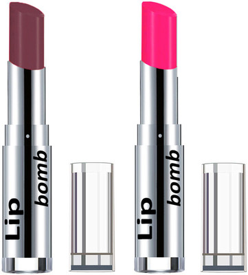 

Color Fever Light Weight New And High Quality Matte Indian Creamy Lipsticks (Pack Of 2 Pcs)03-27(Brown Dark, Neon Pink)