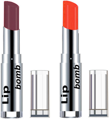 

Color Fever Light Weight New And High Quality Matte Indian Creamy Lipsticks (Pack Of 2 Pcs)03-29(Brown Dark, Neon Orange)
