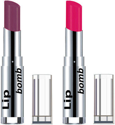 

Color Fever Light Weight New And High Quality Matte Indian Creamy Lipsticks (Pack Of 2 Pcs)04-24(Wine Shine, Pink)