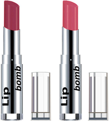 

Color Fever Light Weight New And High Quality Matte Indian Creamy Lipsticks (Pack Of 2 Pcs)01-09(Maroon, Peach)