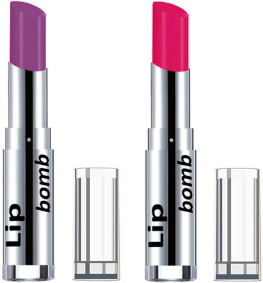 

Color Fever Light Weight New And High Quality Matte Indian Creamy Lipsticks (Pack Of 2 Pcs)02-24(Wine Shine, Pink)