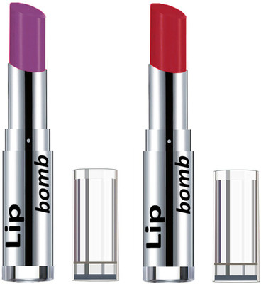 

Color Fever Light Weight New And High Quality Matte Indian Creamy Lipsticks (Pack Of 2 Pcs)02-17(Wine Shine, Brick Orange)