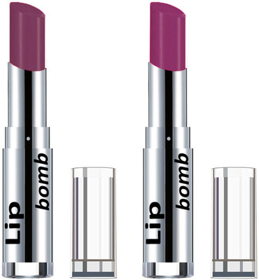 

Color Fever Light Weight New And High Quality Matte Indian Creamy Lipsticks (Pack Of 2 Pcs)04-06(Wine Shine, Purple)