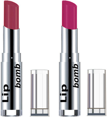 

Color Fever Light Weight New And High Quality Matte Indian Creamy Lipsticks (Pack Of 2 Pcs)01-20(Maroon, Plum)