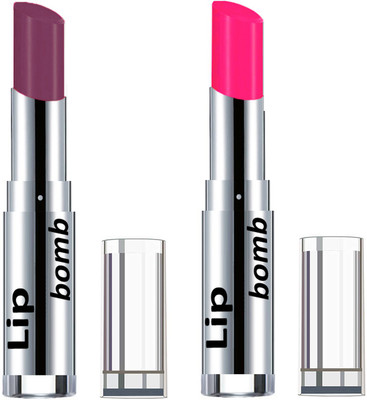

Color Fever Light Weight New And High Quality Matte Indian Creamy Lipsticks (Pack Of 2 Pcs)04-27(Wine Shine, Neon Pink)