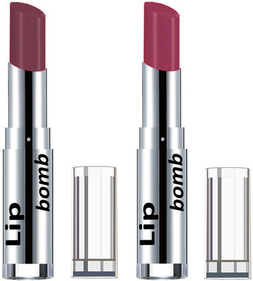 

Color Fever Light Weight New And High Quality Matte Indian Creamy Lipsticks (Pack Of 2 Pcs)03-10(Brown Dark, Mauve)