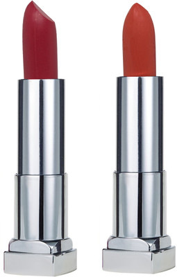 

KRAYONS SHEER MATTE LIPSTICK HOT AND BOLD SOFT CREAMY MATTE LIPSTICK (SET OF 2)(TWILIGHT PINK, SUNSET ORANGE)