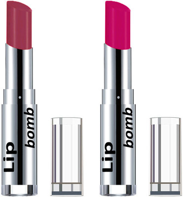 Color Fever Light Weight New And High Quality Matte Indian Creamy Lipsticks (Pack Of 2 Pcs)01-25(Maroon, Magenta)