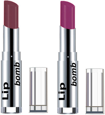 

Color Fever Light Weight New And High Quality Matte Indian Creamy Lipsticks (Pack Of 2 Pcs)03-06(Brown Dark, Purple)