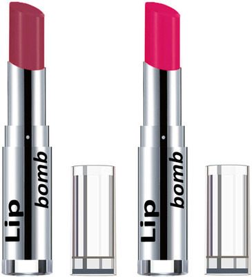 

Color Fever Light Weight New And High Quality Matte Indian Creamy Lipsticks (Pack Of 2 Pcs)01-24(Maroon, Pink)