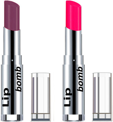 

Color Fever Light Weight New And High Quality Matte Indian Creamy Lipsticks (Pack Of 2 Pcs)04-26(Wine Shine, Neon Pink)