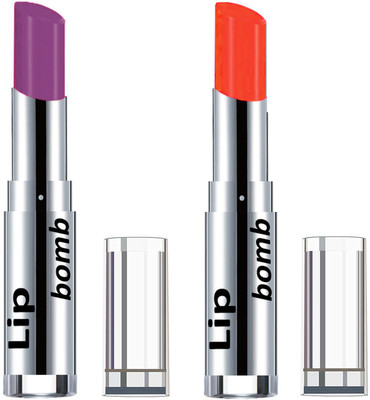 

Color Fever Light Weight New And High Quality Matte Indian Creamy Lipsticks (Pack Of 2 Pcs)02-29(Wine Shine, Neon Orange)