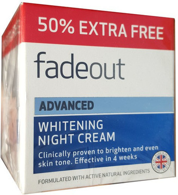

Fadeout Advanced Whitening Night Cream 50ml With Extra 25ml Free(75 ml)