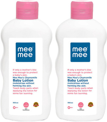 

MeeMee Moisturising Baby Lotion with Fruit Extracts - 500ml Pack of 2(500 ml)