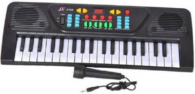 

A M TRADERS Piano With Mic For Kids(Black)