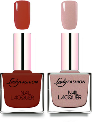 

Lady Fashion Cube Shaped Made In India Nail Polish Coffee, Silky Purple(Pack of 2)