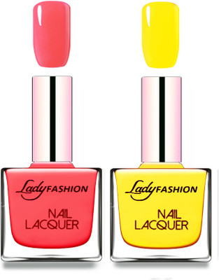 

Lady Fashion Cube Shaped Made In India Nail Polish Baby Pink, Yellow(Pack of 2)
