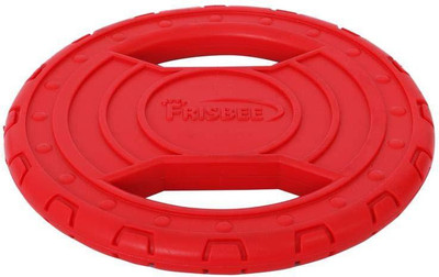 

Pets Empire Red Frisbee Durable Chew and Fetch Teether Dog Toy Rubber Chew Toy, Ball, Rubber Toy, Soft Toy For Dog