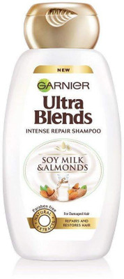 

Garnier Ultra Blends Soy Milk and Almonds Shampoo, 340ml (Pack of 2)(680 ml)