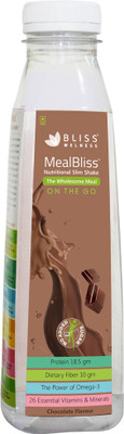 

Bliss Welness MealBliss On The Go (Nutritional Shake Mix) No Added Sugar - Chocolate(68.5 g)