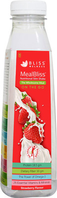 

Bliss Welness MealBliss On The Go (Nutritional Shake Mix) No Added Sugar - Strawberry(68.5 g)