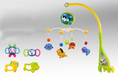 

ICE TREE Dream World Bed Ring 2 in 1 Rattle Toy Newborn 0-12 Months Rattle(Multicolor)