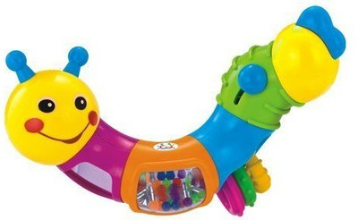 

WonderKart Musical Lovely Worm Rattles Toy for Baby - Multi Rattle(Multicolor)