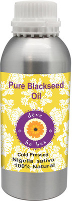 Deve Herbes Pure Black Cumin Seed (Kalaunji) Carrier Oil (Nigella sativa) 100% Natural Therapeutic Grade Cold Pressed(630 ml)
